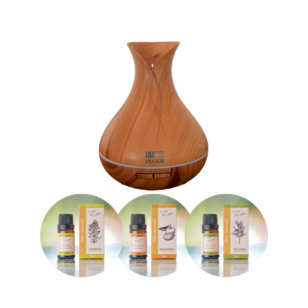 Kit Difusor Ultrassônico+ 03 Óleos essenciais